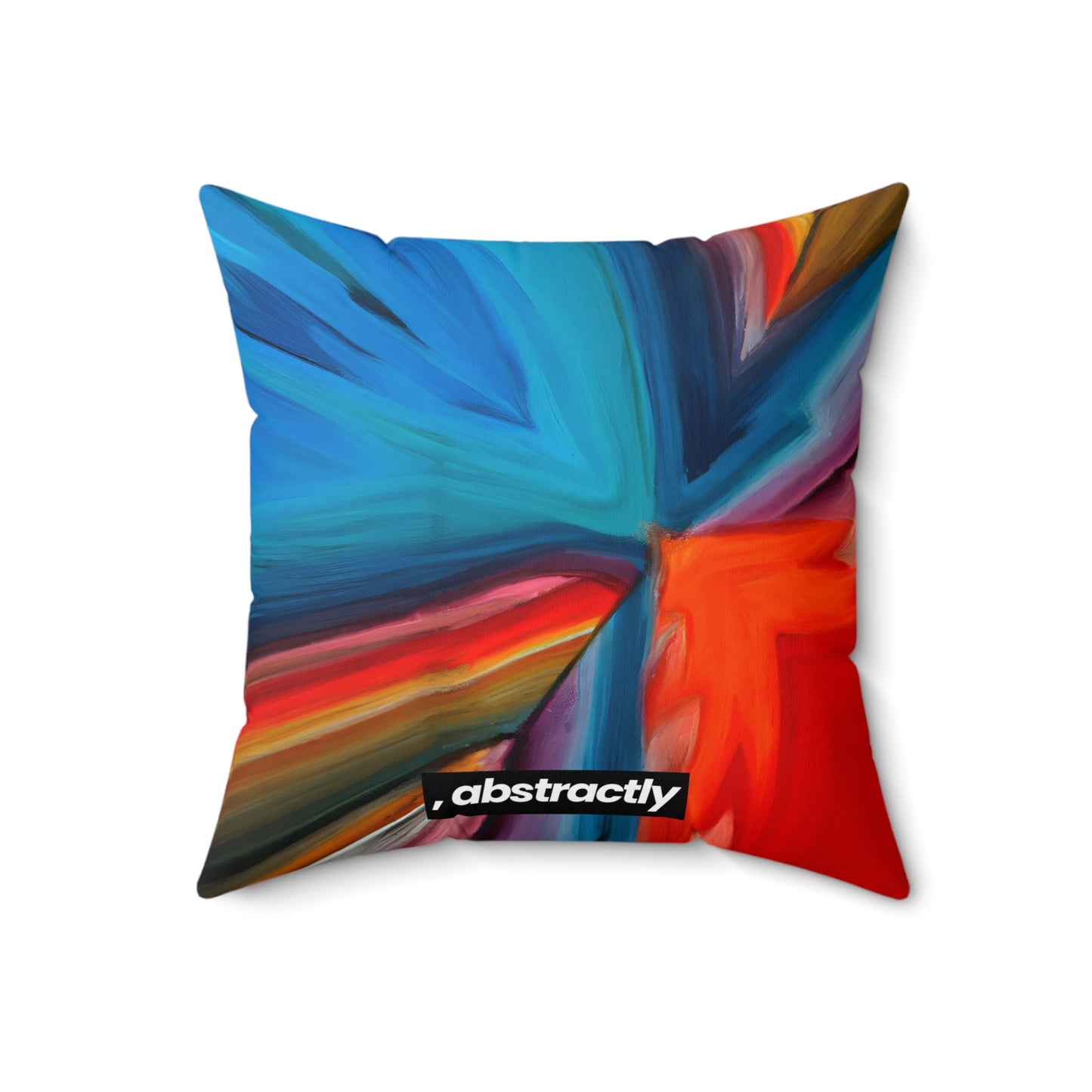 Barbara Fitzpatrick - Magnetic Force, Abstractly - Faux Suede Throw Pillow