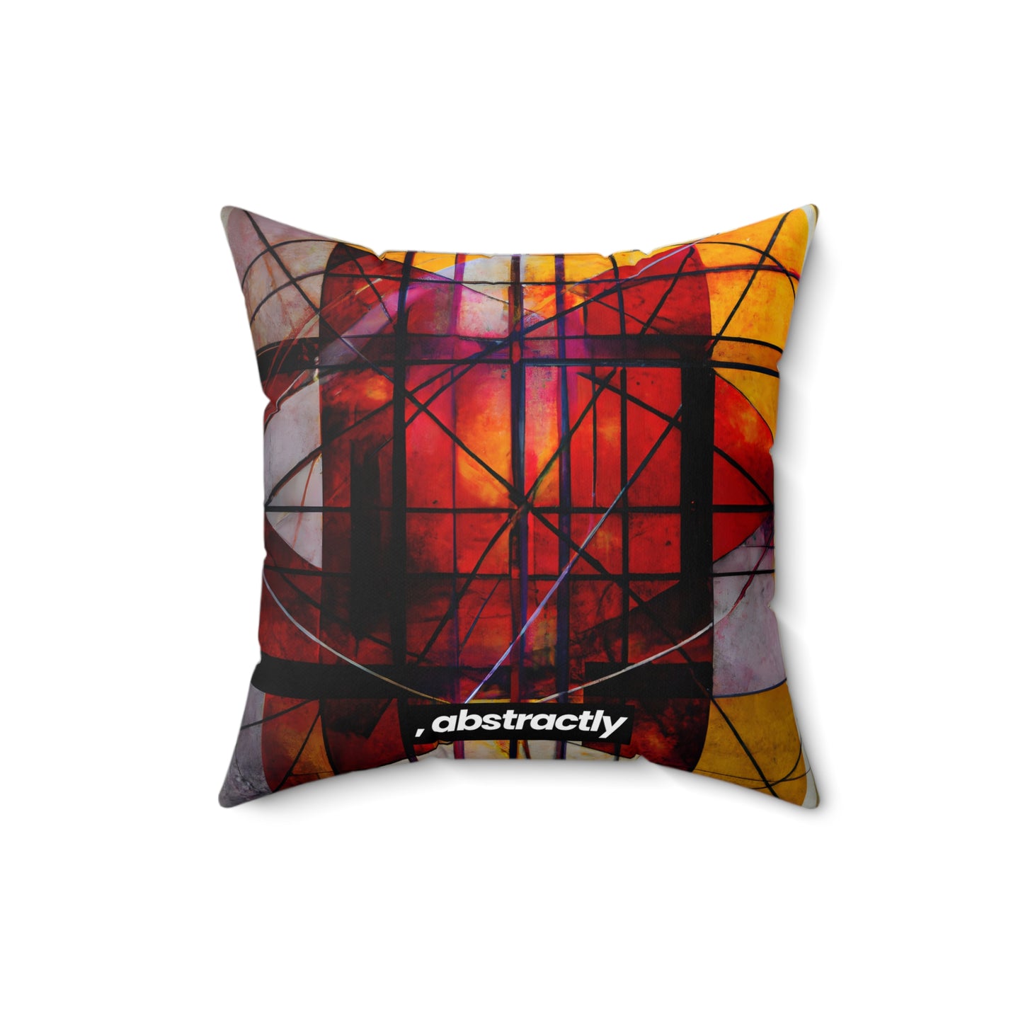 Valeria Delgado - Strong Force, Abstractly - Faux Suede Throw Pillow