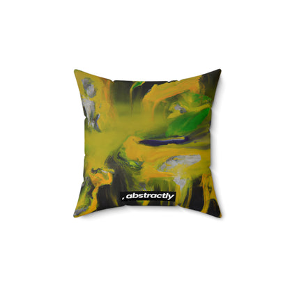 Quantum Crystalline Flux - Chemistry, Abstractly - Faux Suede Throw Pillow