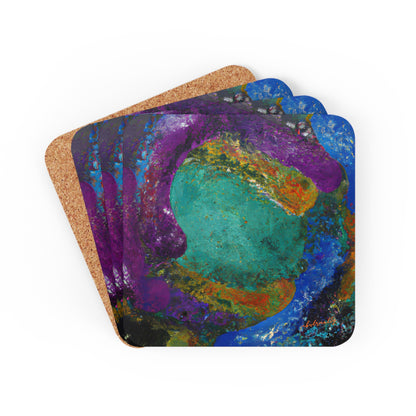 Starfire Aluminide - Chemistry, Abstractly - Corkwood Coaster Set of 4