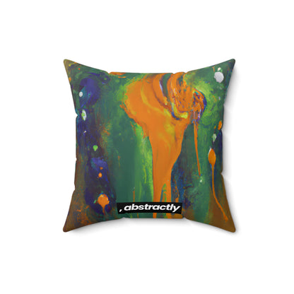 Quantum Sapphire Element - Chemistry, Abstractly - Faux Suede Throw Pillow