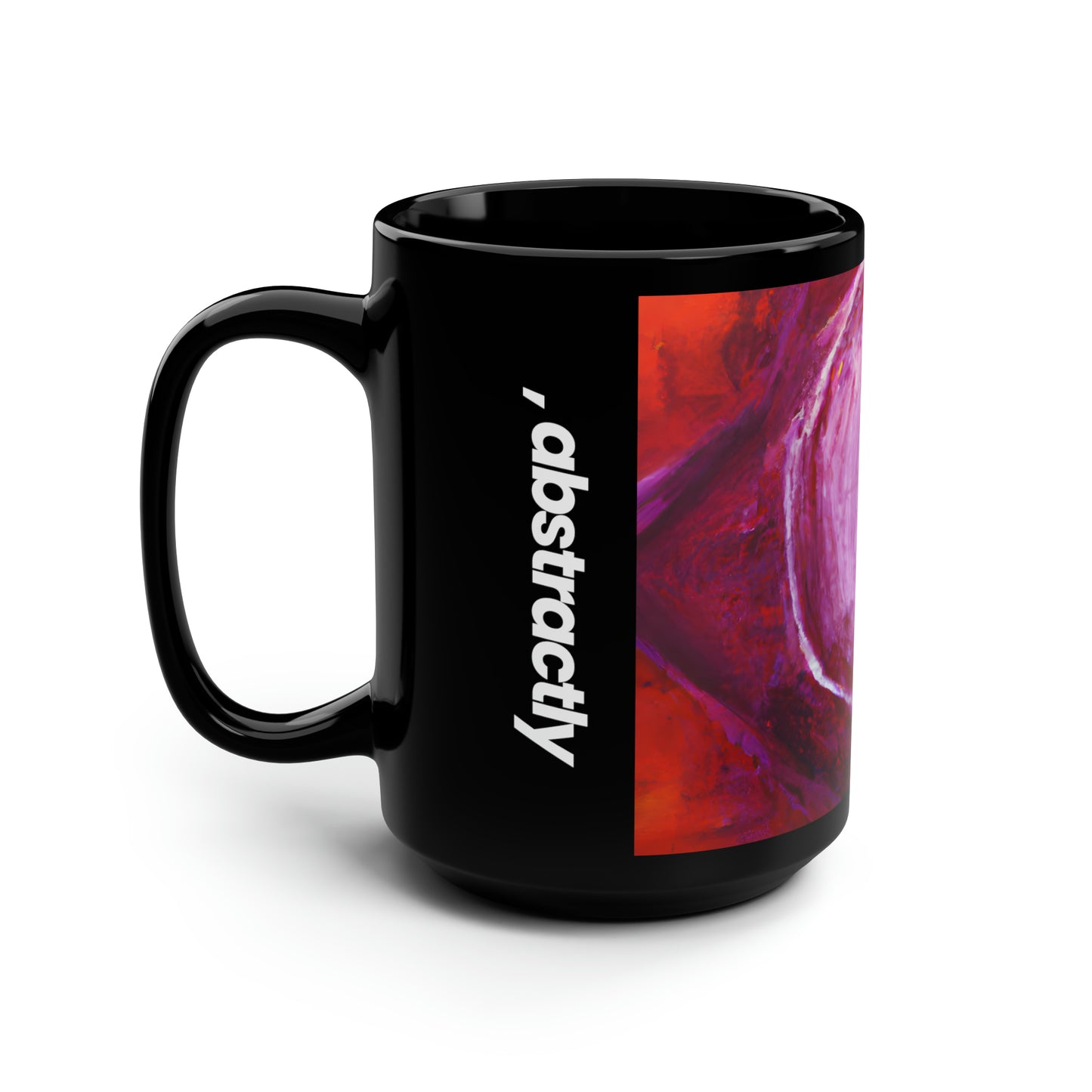 Quazarium Crystalite - Vanadium, Abstractly - Black Ceramic Mug 15oz