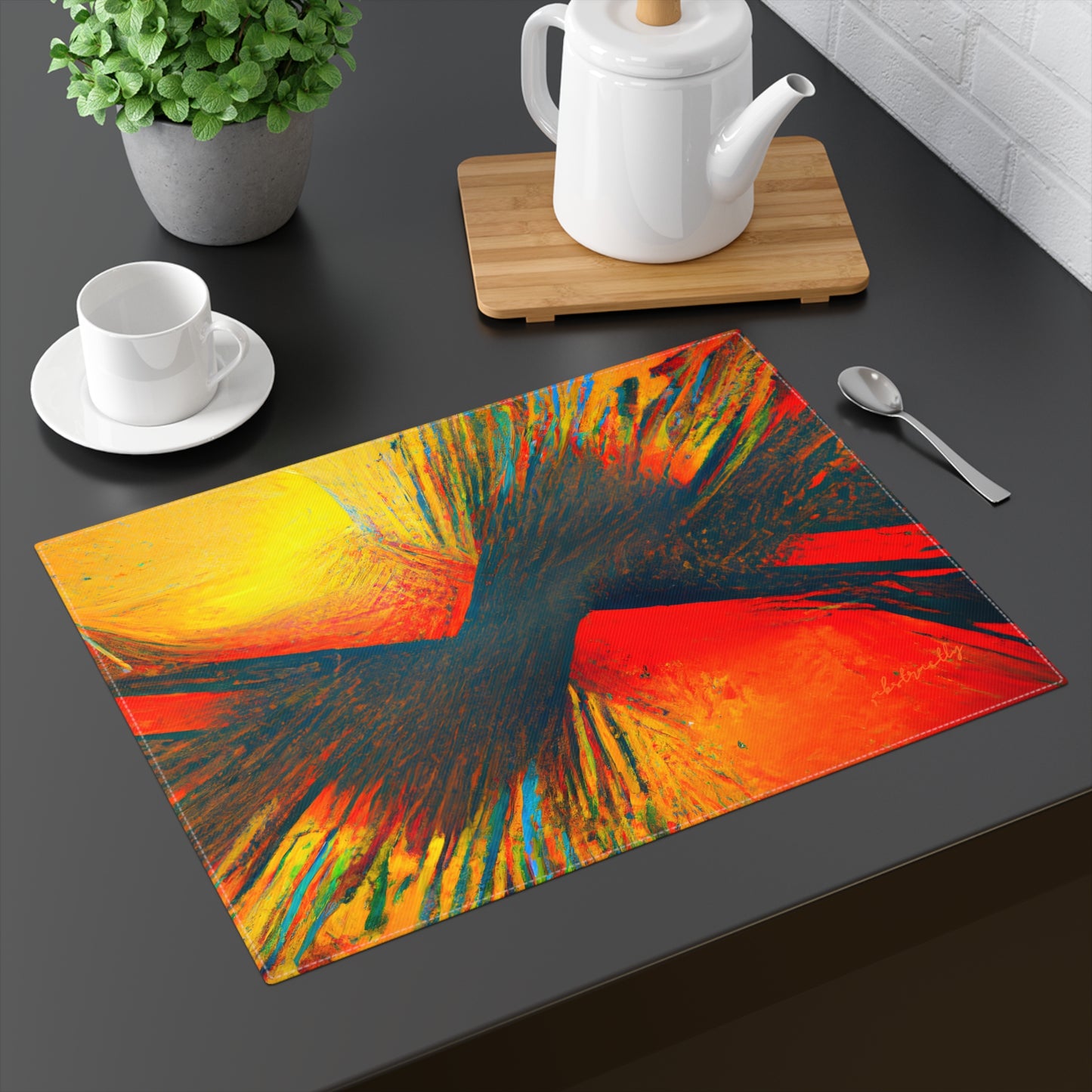 Frances Richter - Gravity Force, Abstractly - Placemat