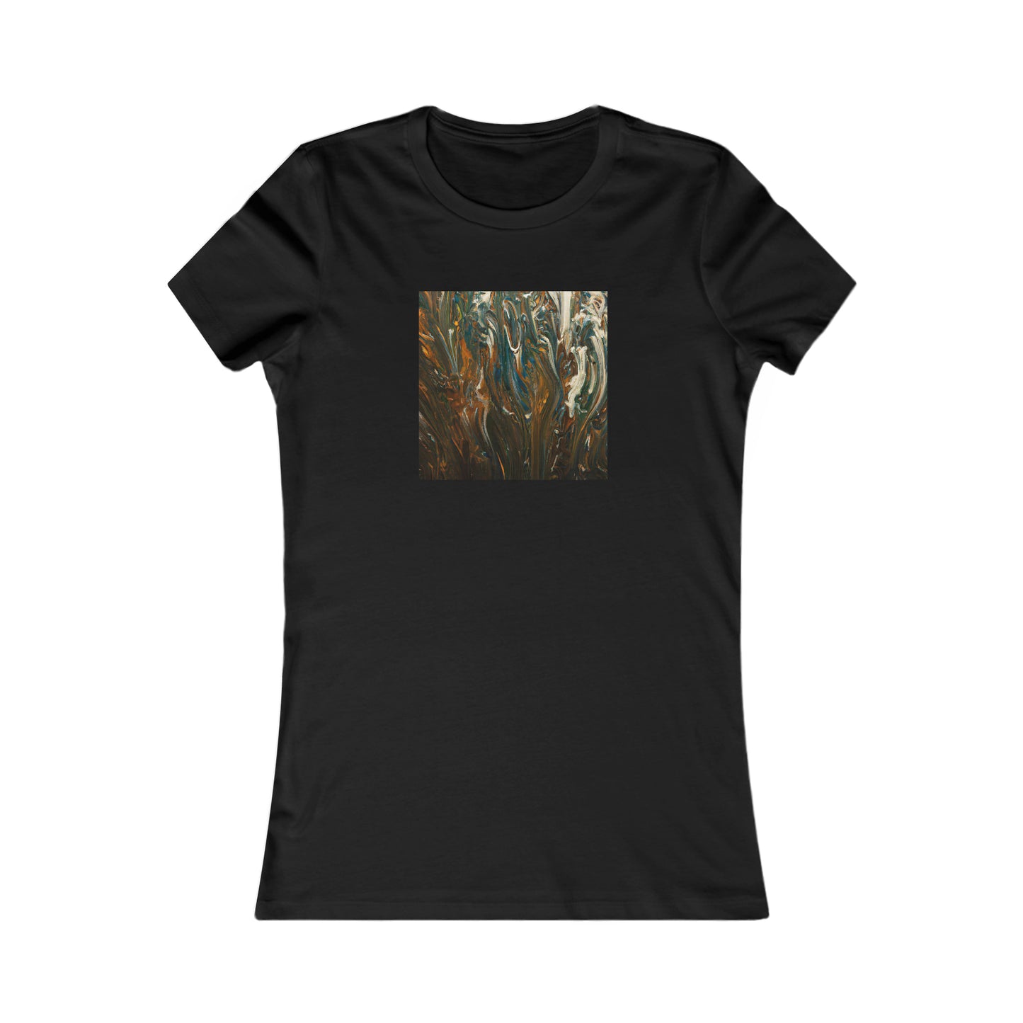 Hovenite Crystalline Matrix - Chemistry, Abstractly - Ladies' Cut Tee