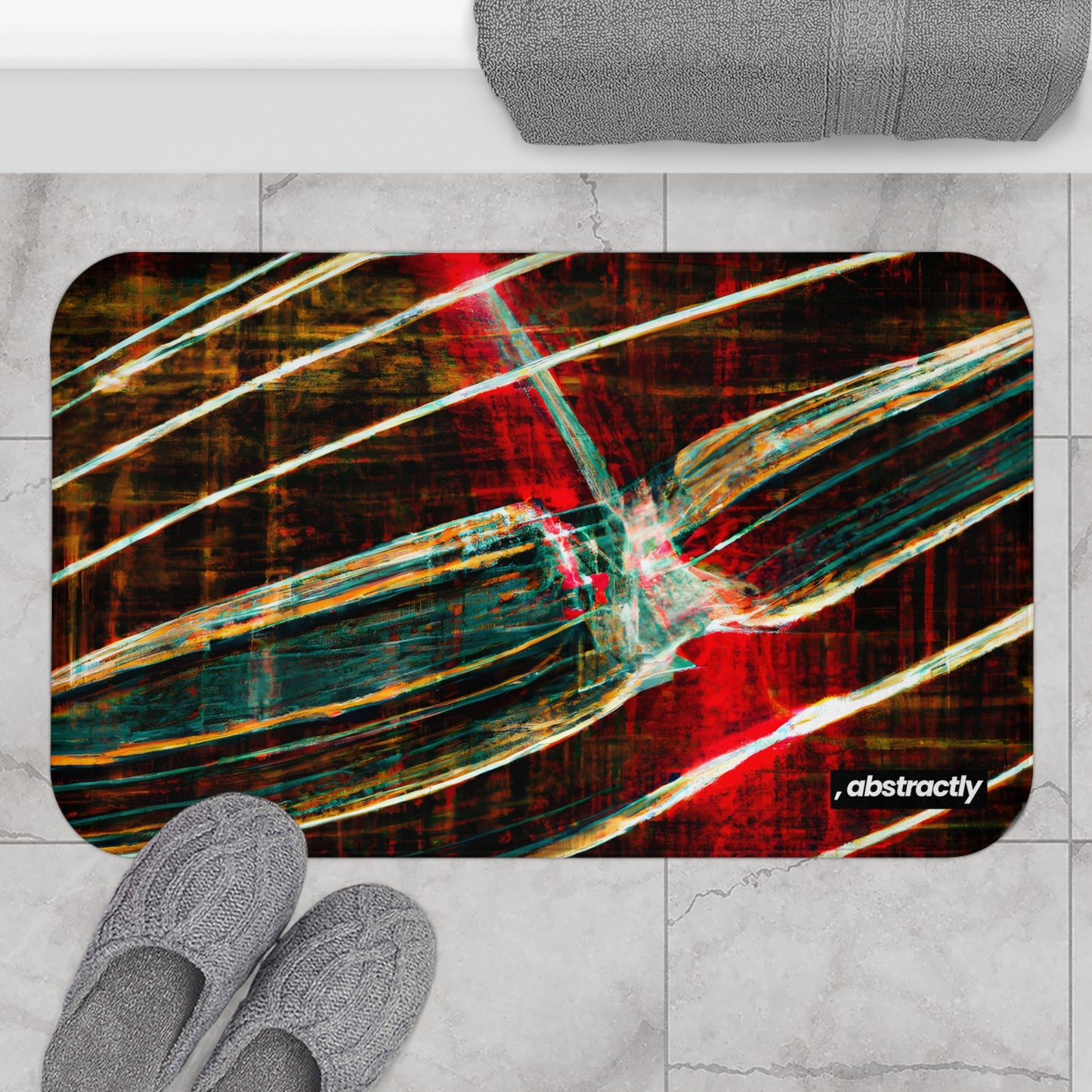 Joyce Lancaster - Electromagnetic Force, Abstractly - Bath Mat