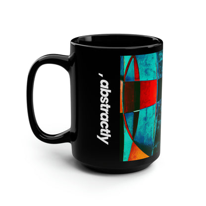 Lyle Ackerman - Normal Force, Abstractly - Black Ceramic Mug 15oz