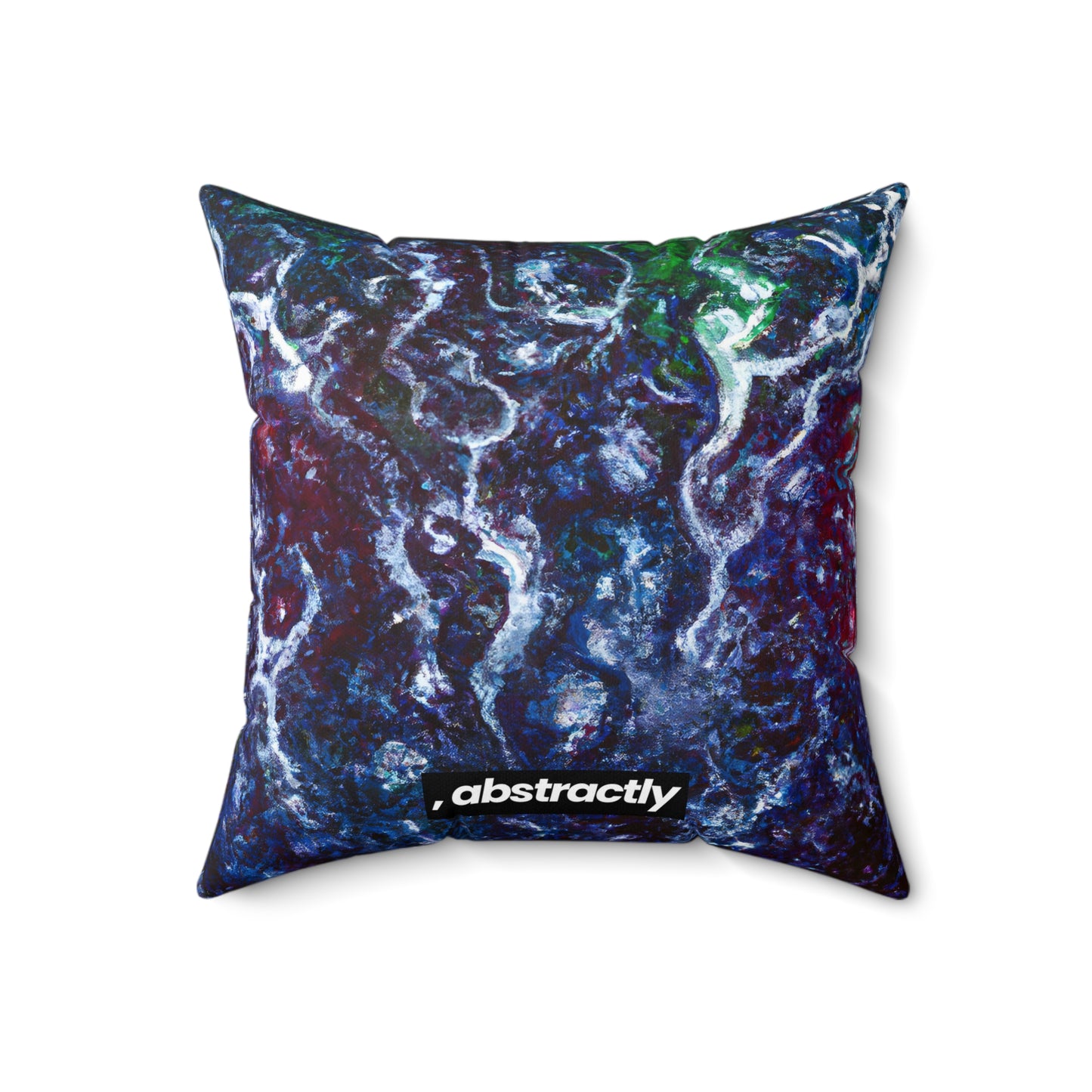 Violet Emission Oxide - Chemistry, Abstractly - Faux Suede Throw Pillow