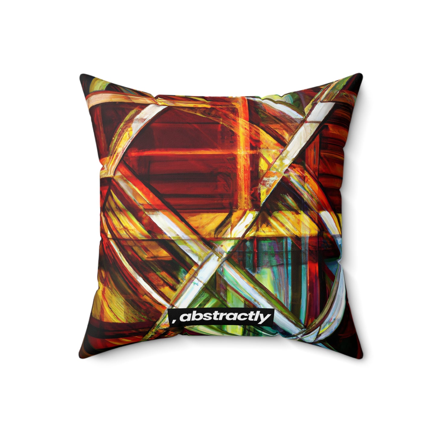 Aurelia Reynolds - Applied Force, Abstractly - Faux Suede Throw Pillow