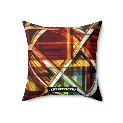 Aurelia Reynolds - Applied Force, Abstractly - Faux Suede Throw Pillow