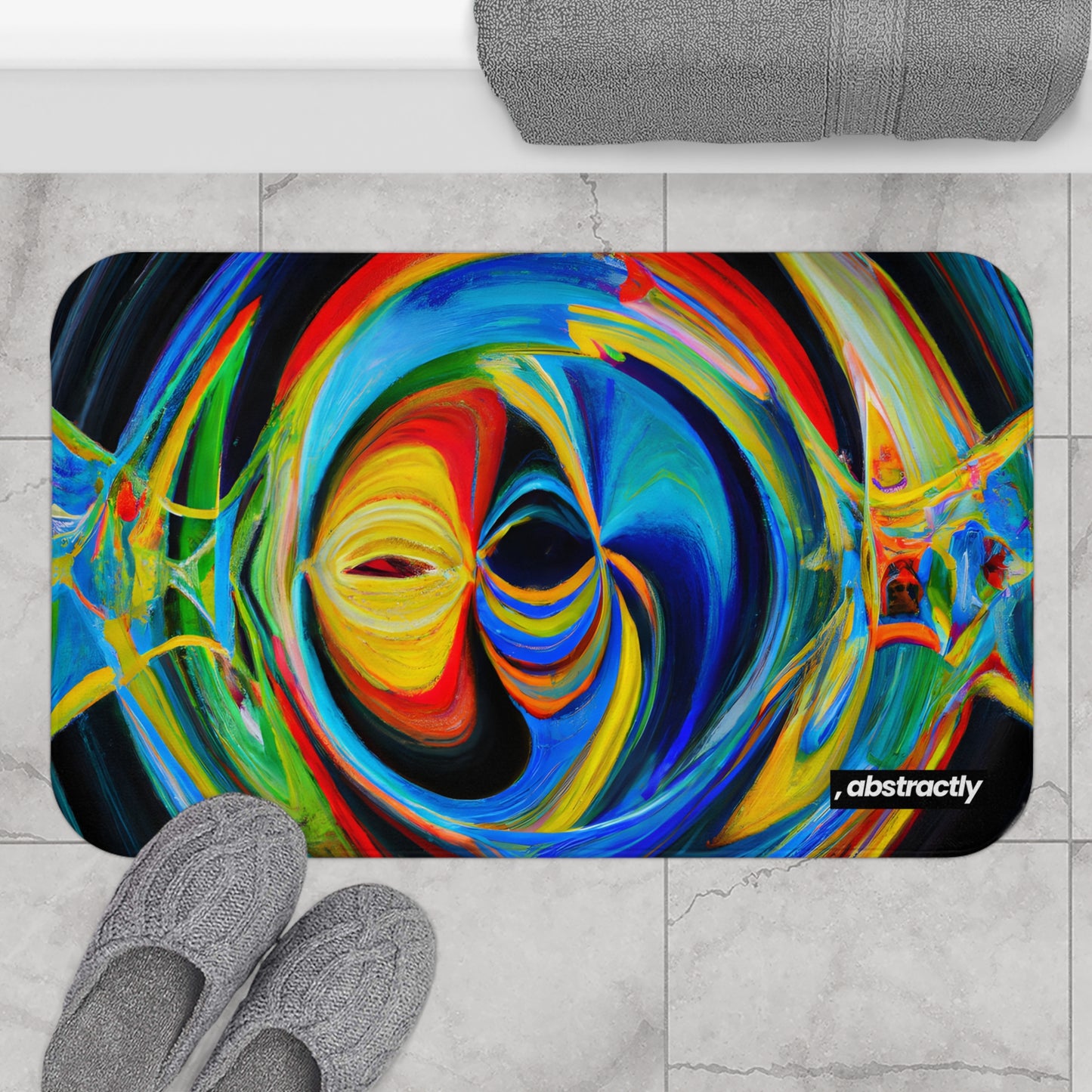 Clarence Strickland - Electric Force, Abstractly - Bath Mat