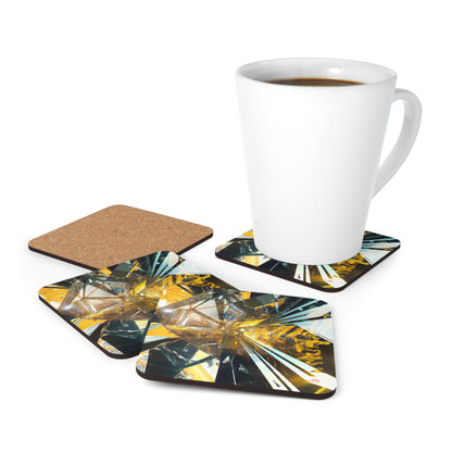 Peak Integrity - Tax, Abstractly - Corkwood Coaster Set of 4