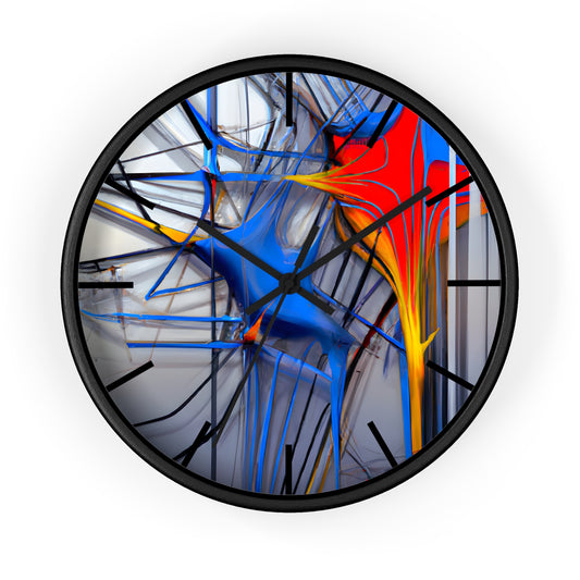 Ernestine Northwood - Friction Force, Abstractly - Wall Clock