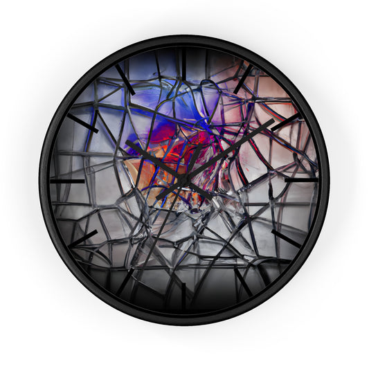 Elise Harrington - Tension Force, Abstractly - Wall Clock