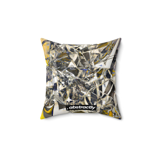 Donald Simmons - Friction Force, Abstractly - Faux Suede Throw Pillow