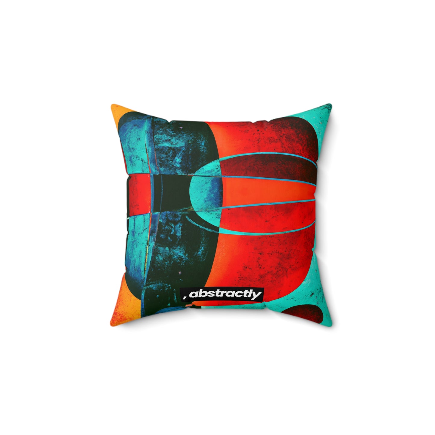 Lyle Ackerman - Normal Force, Abstractly - Faux Suede Throw Pillow