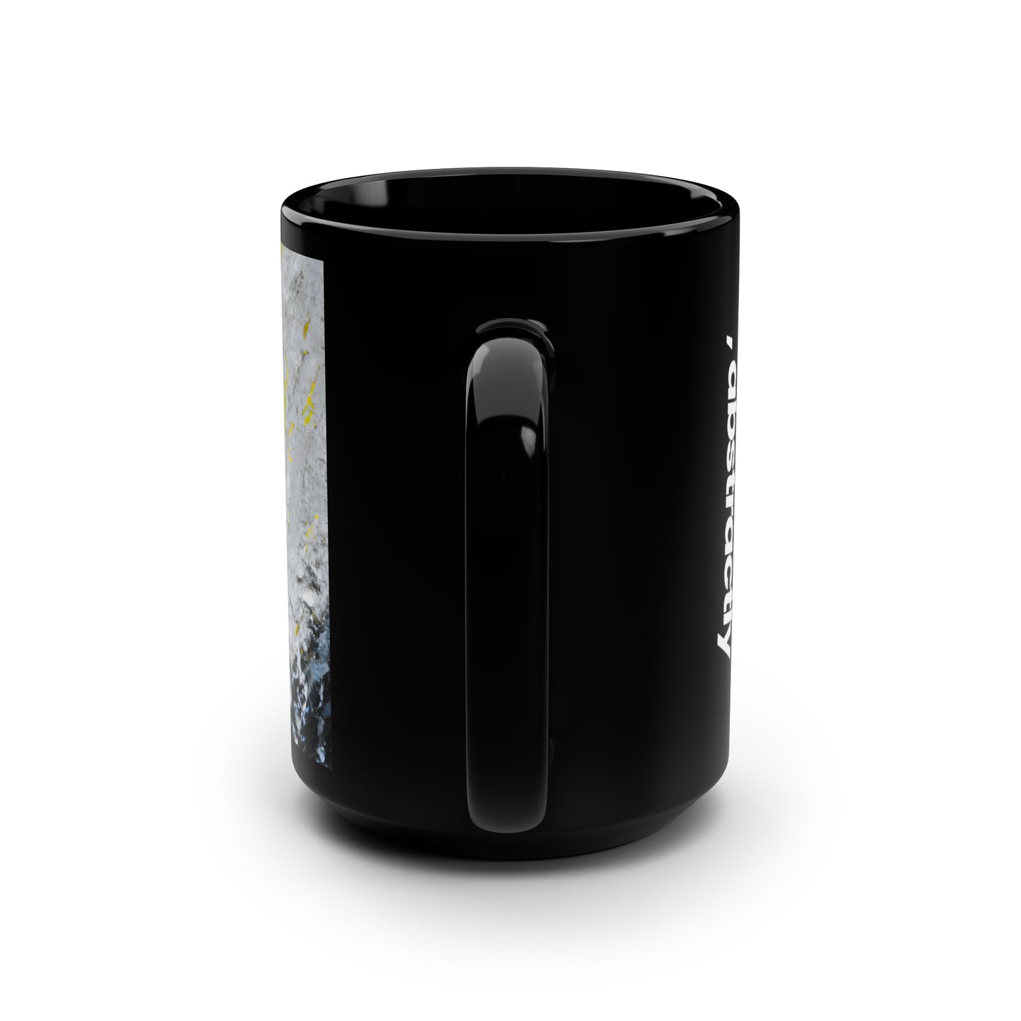 Stellar Sulfide Nitrate - Carbon, Abstractly - Black Ceramic Mug 15oz