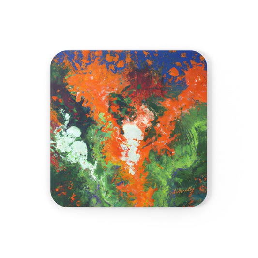 Galactic Oxide - Chemistry, Abstractly - Corkwood Coaster Set of 4