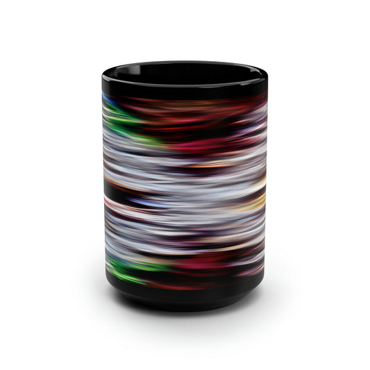 Victor Kienzle - Spring Force, Abstractly - Black Ceramic Mug 15oz