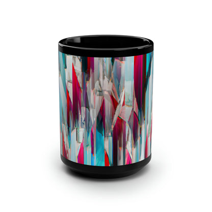 Harper Bowen - Weak Force, Abstractly - Black Ceramic Mug 15oz