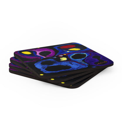 Zephyrium Oxide - Chemistry, Abstractly - Corkwood Coaster Set of 4