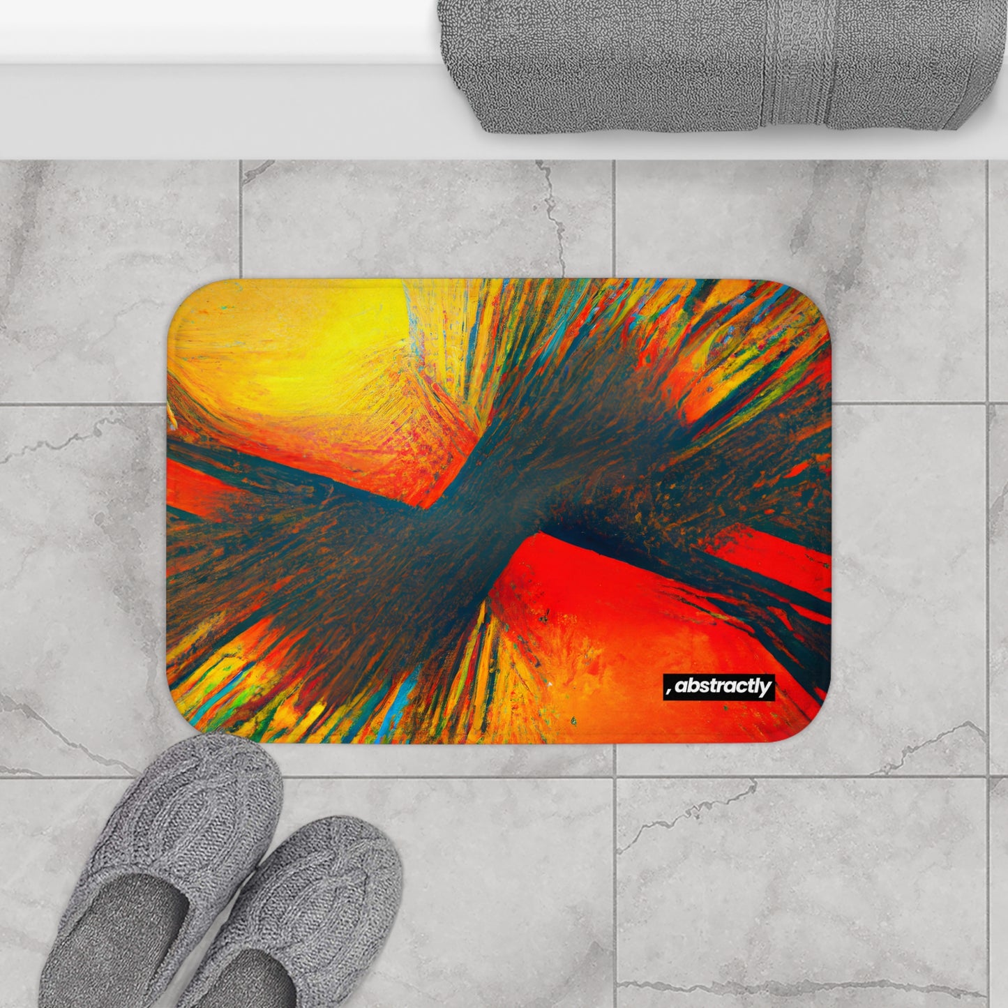 Frances Richter - Gravity Force, Abstractly - Bath Mat