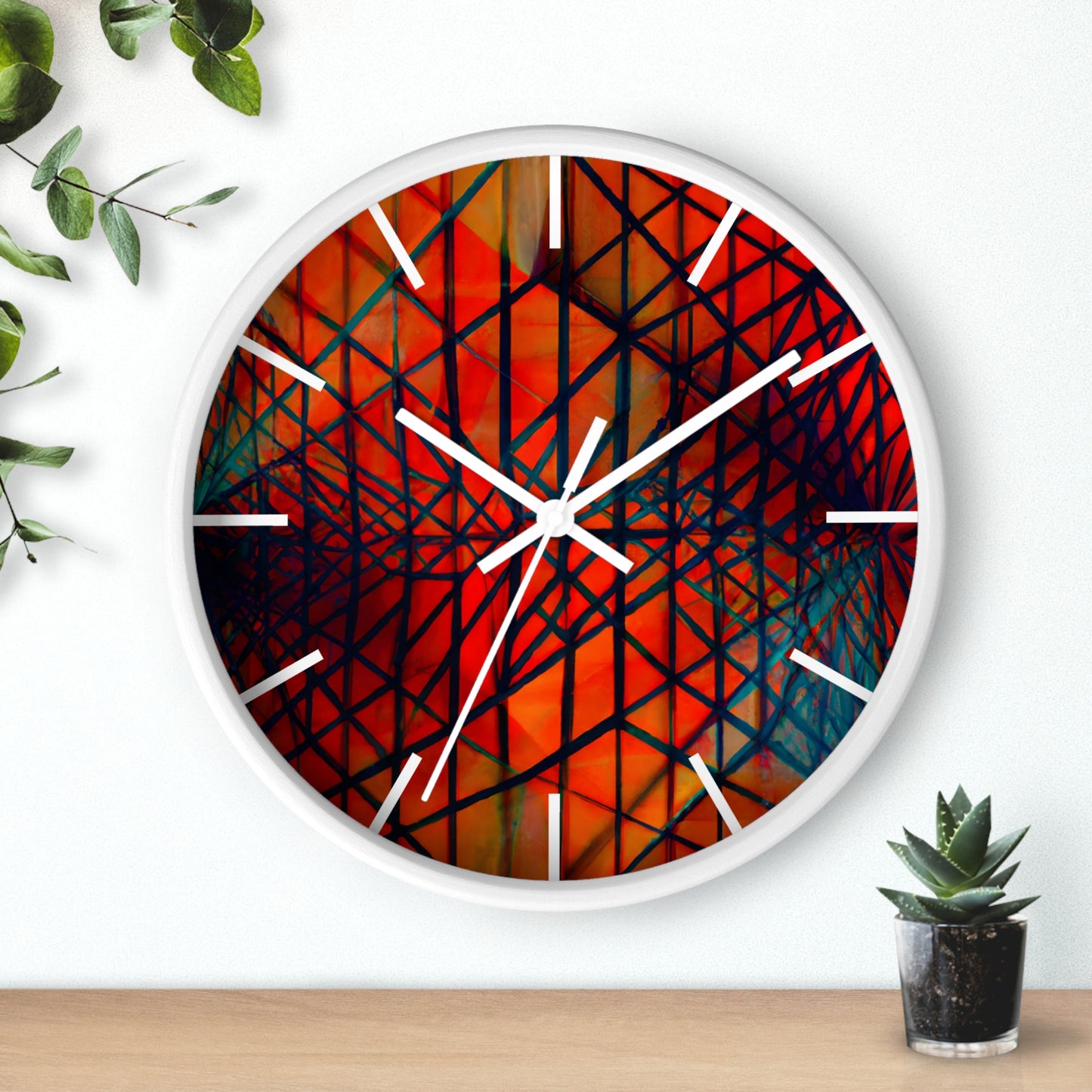 Harold Fitzsimmons - Tension Force, Abstractly - Wall Clock