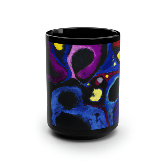 Zephyrium Oxide - Chemistry, Abstractly - Black Ceramic Mug 15oz