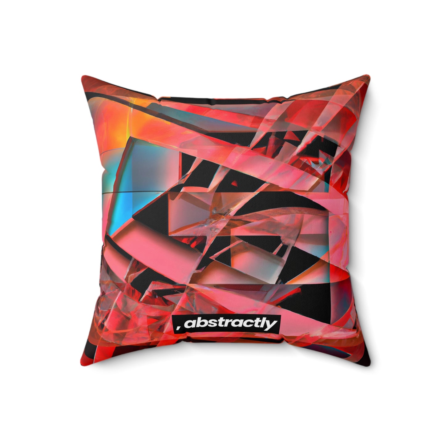 Adrian Strauss - Electric Force, Abstractly - Faux Suede Throw Pillow