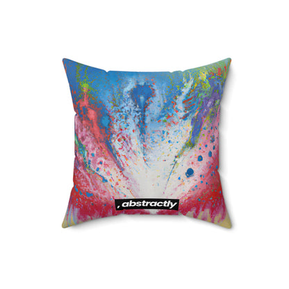 Chromafire Isotope - Chemistry, Abstractly - Faux Suede Throw Pillow