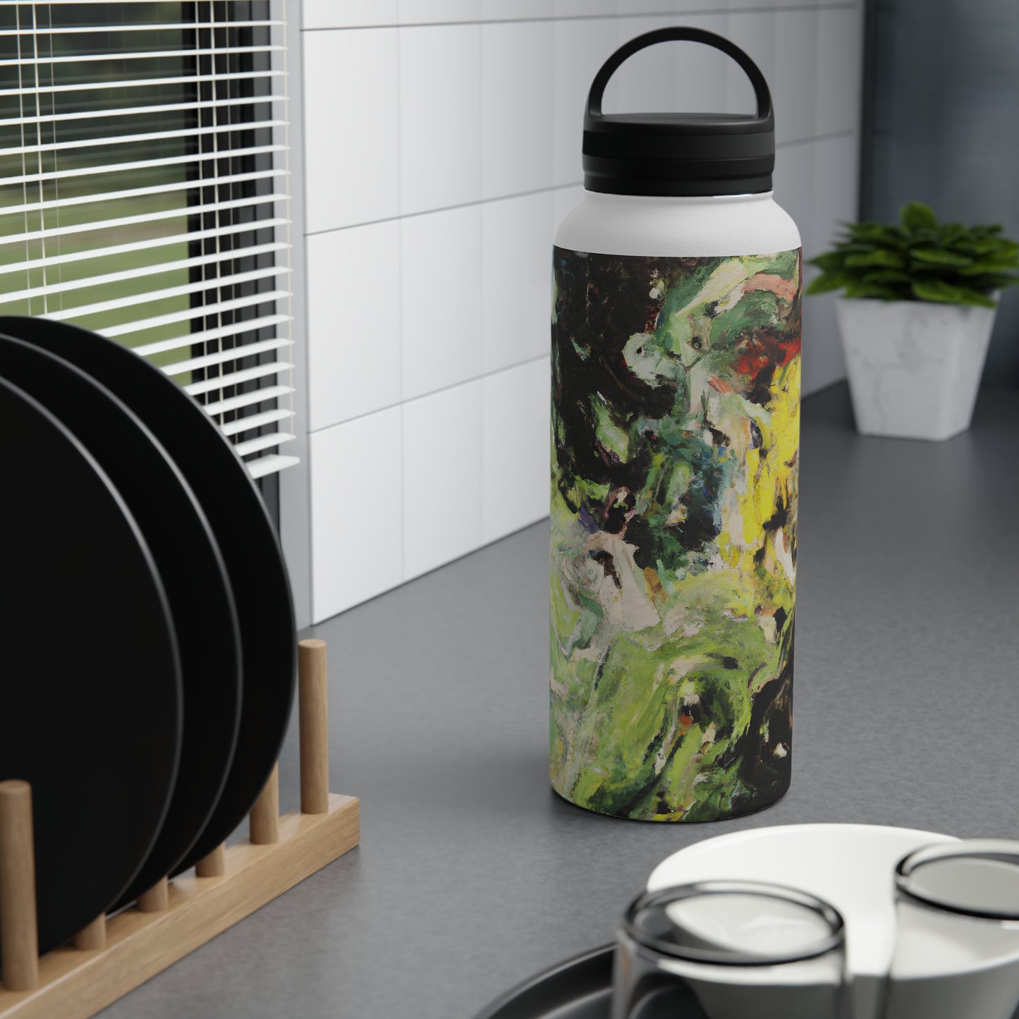 Lustra Vanadium Crystal - Chemistry, Abstractly - Stainless Steel Water Bottle