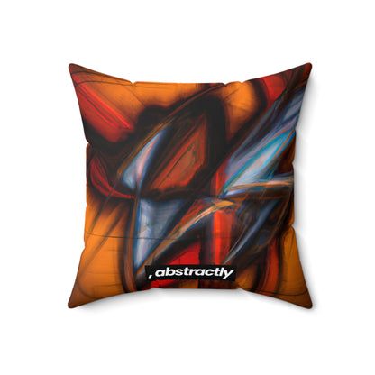 Lena Holmwood - Electromagnetic Force, Abstractly - Faux Suede Throw Pillow