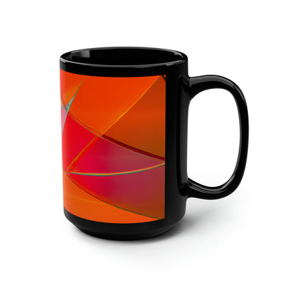 Jasper Eisenhardt - Tension Force, Abstractly - Black Ceramic Mug 15oz