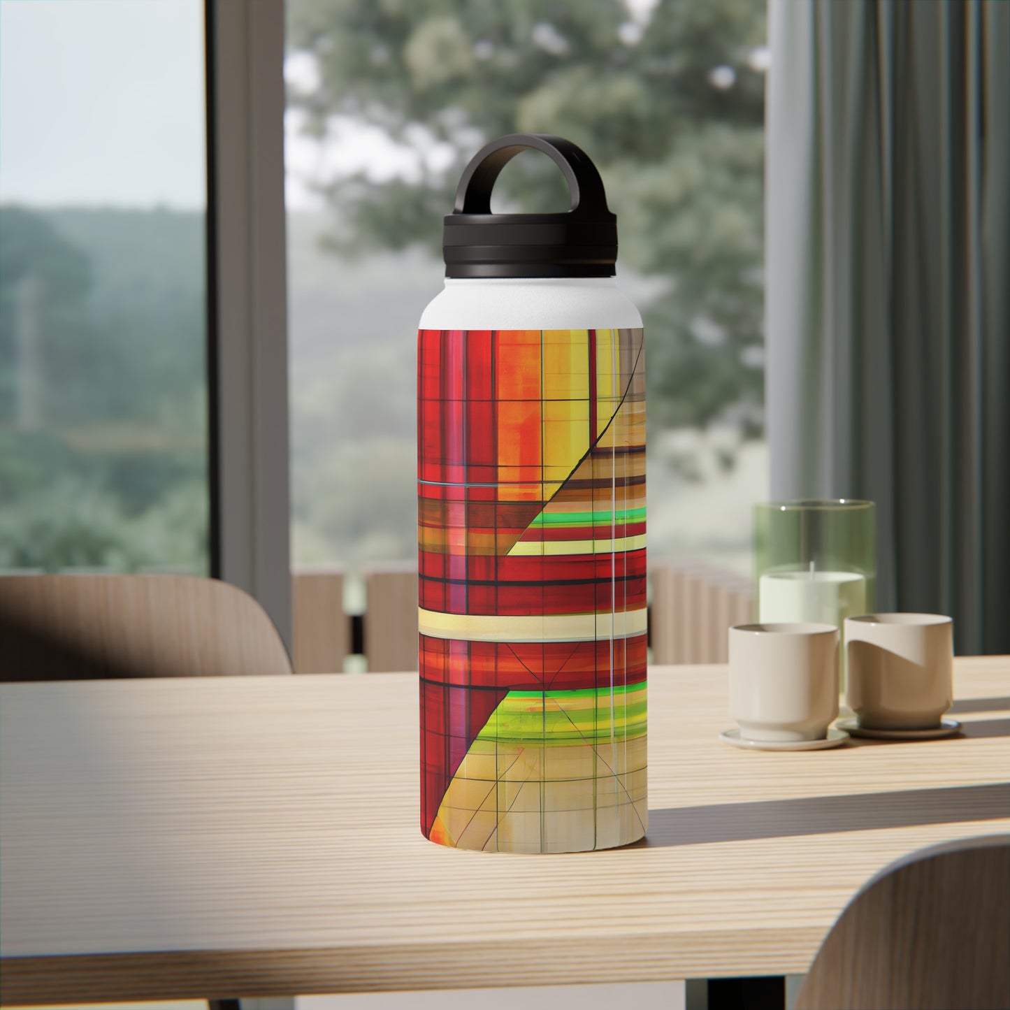 Evelyn Broadmore - Friction Force, Abstractly - Stainless Steel Water Bottle