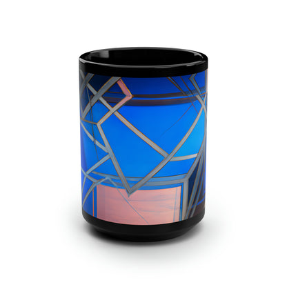 Jean Leventhal - Air Resistance Force, Abstractly - Black Ceramic Mug 15oz