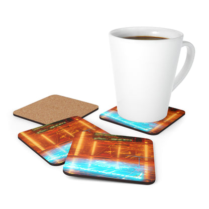 Eagle Summit Finance - Revenue, Abstractly - Corkwood Coaster Set of 4