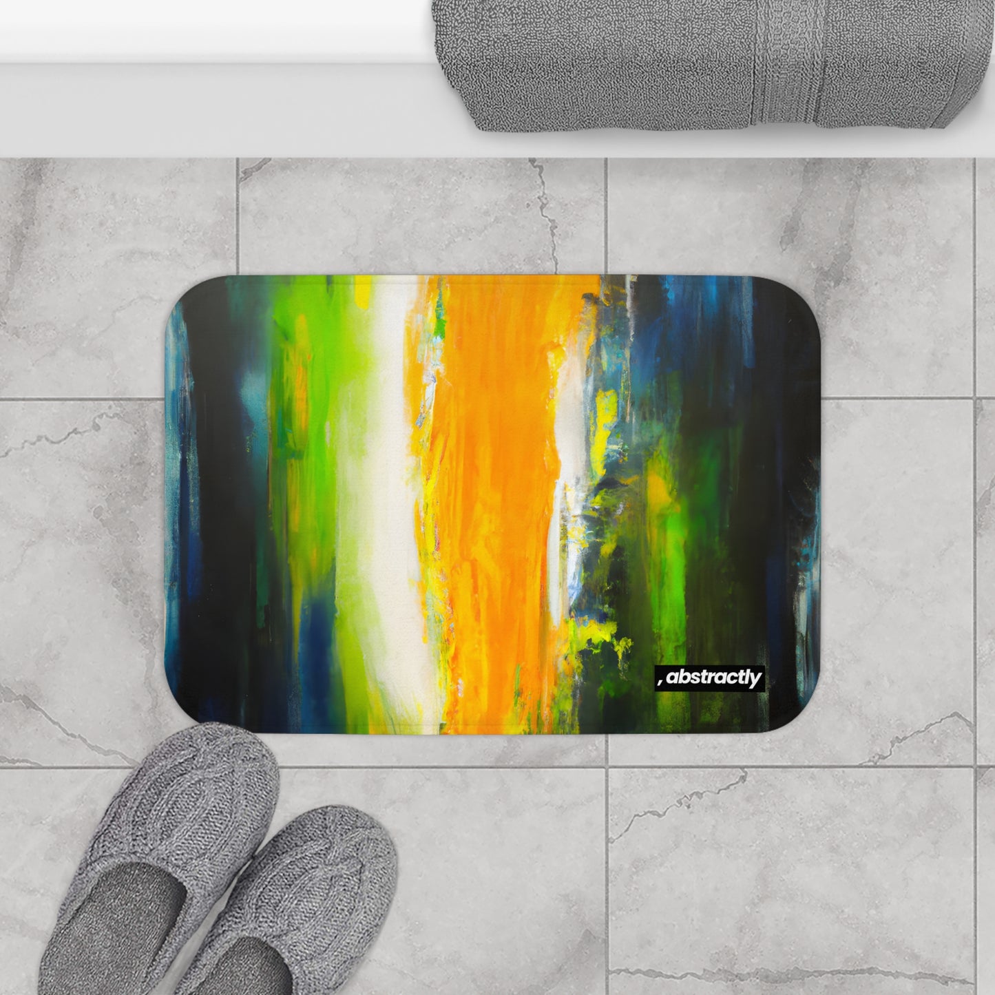 Aetherium Oxide - Fluorine, Abstractly - Bath Mat