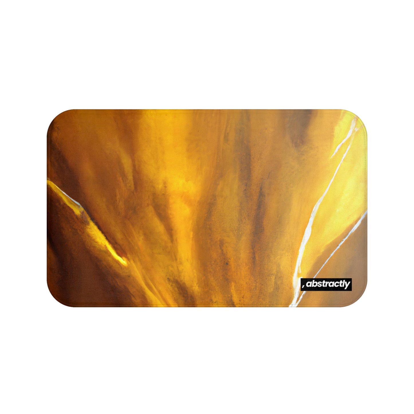 Cybernite Alloy - Titanium, Abstractly - Bath Mat