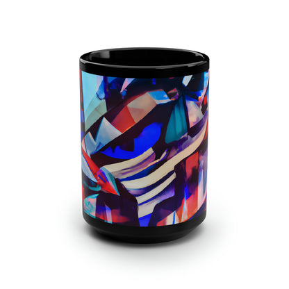 Virginia Berkeley - Normal Force, Abstractly - Black Ceramic Mug 15oz