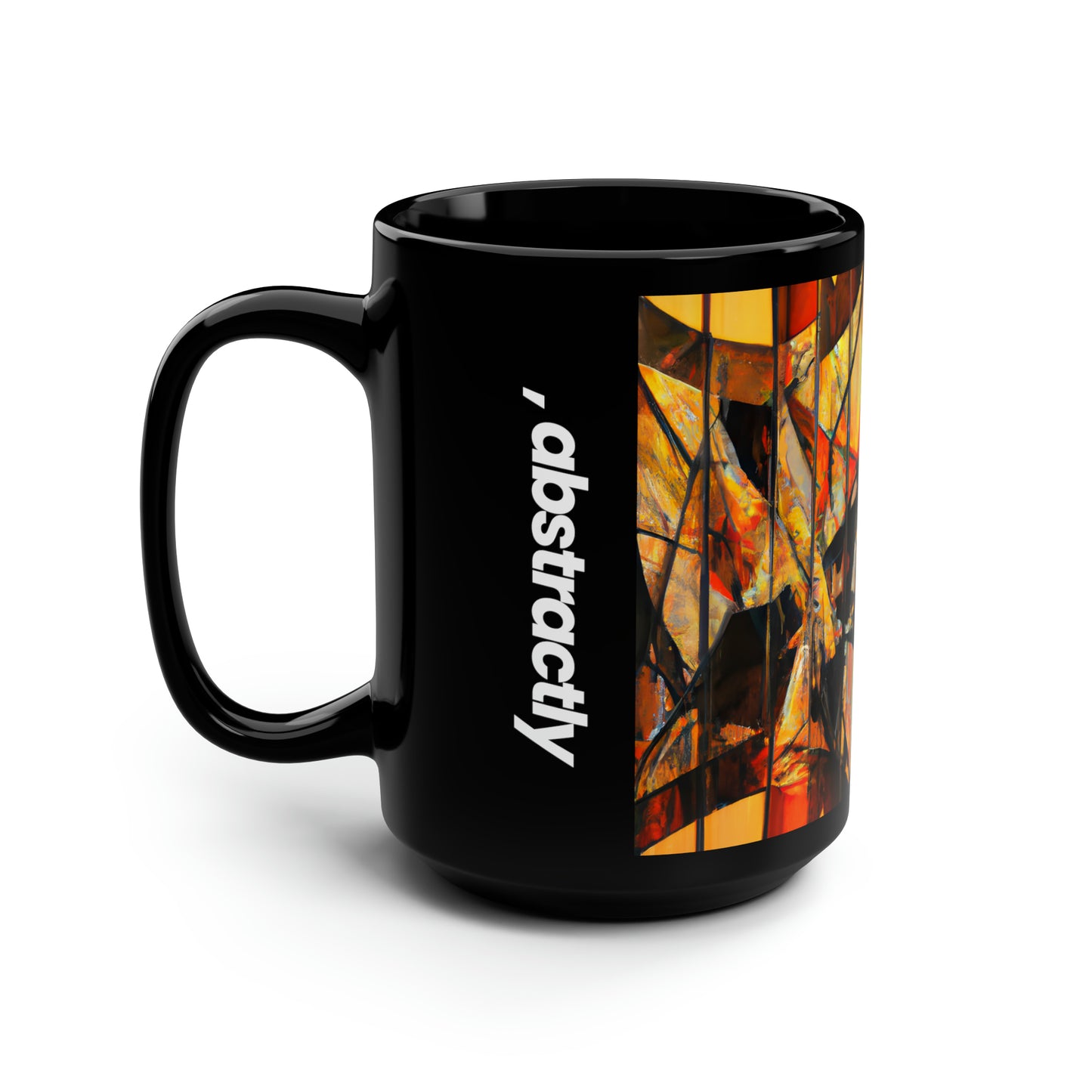 Dorothy Baxter - Magnetic Force, Abstractly - Black Ceramic Mug 15oz