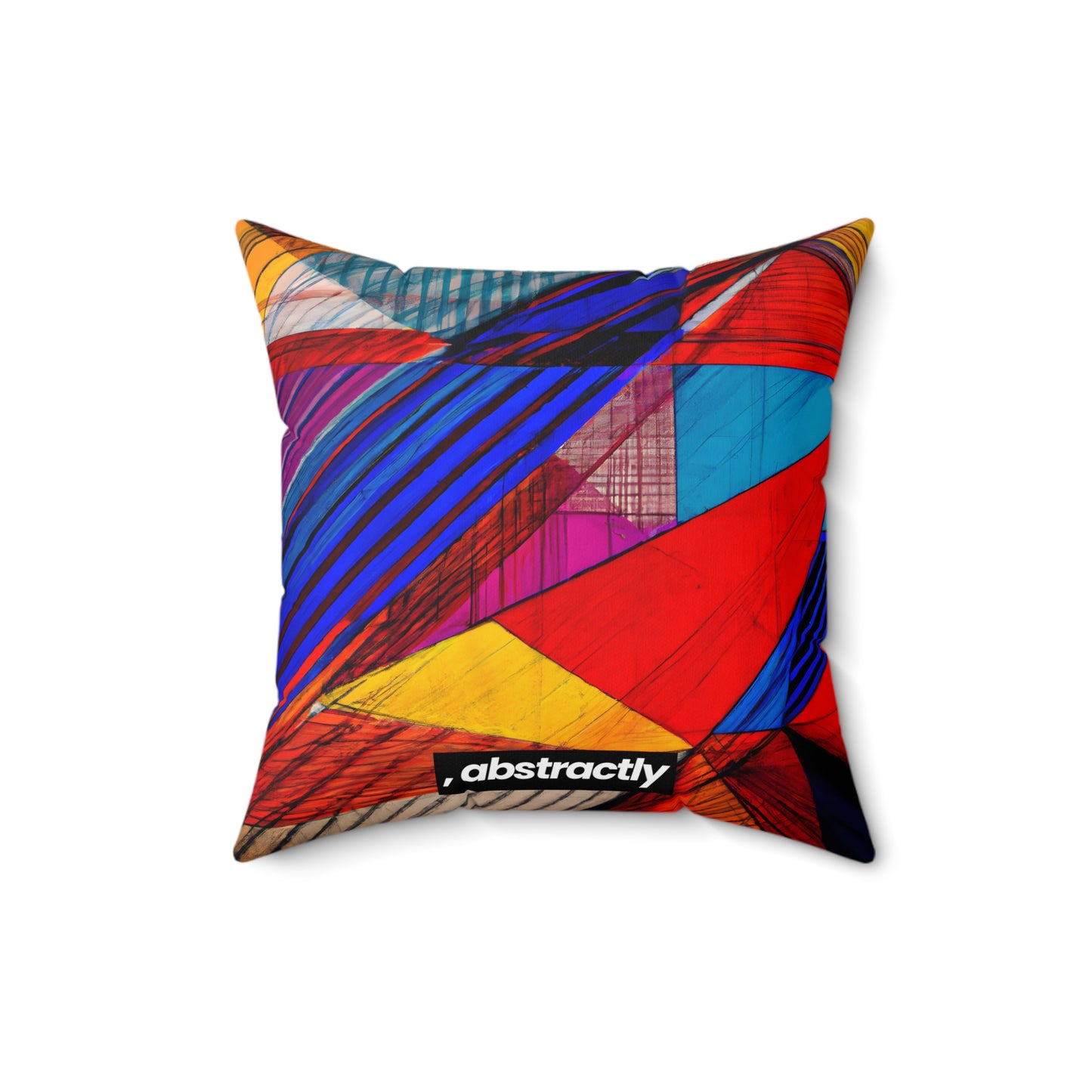 Beverly Weissman - Strong Force, Abstractly - Faux Suede Throw Pillow