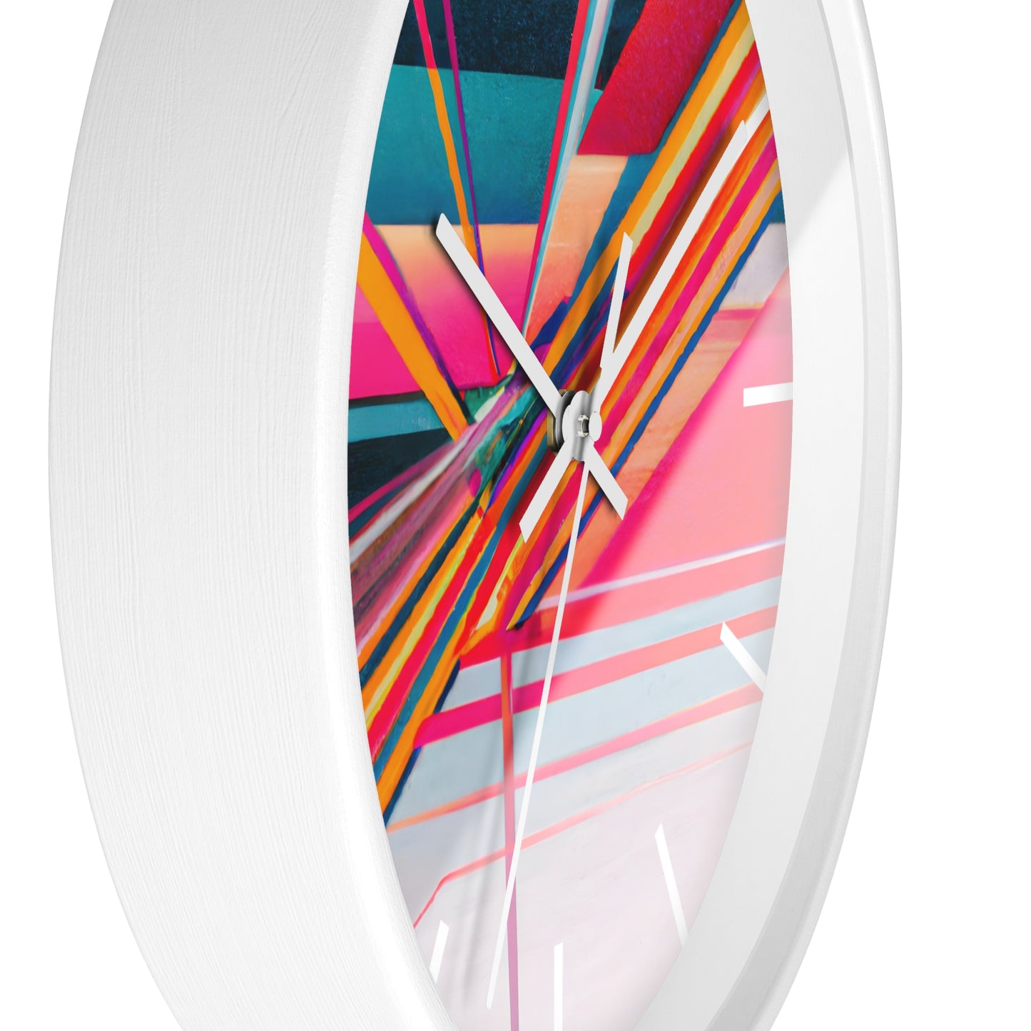 Elizabeth Perkins - Electric Force, Abstractly - Wall Clock