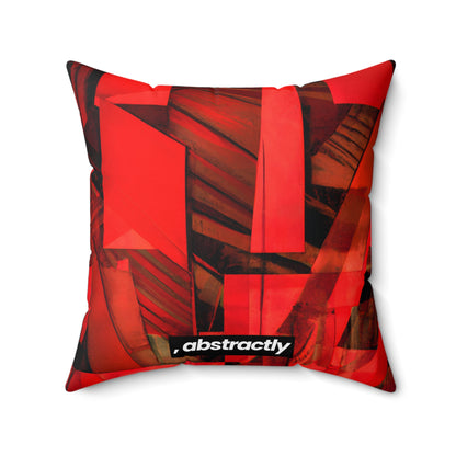 Louise Lockhart - Applied Force, Abstractly - Faux Suede Throw Pillow