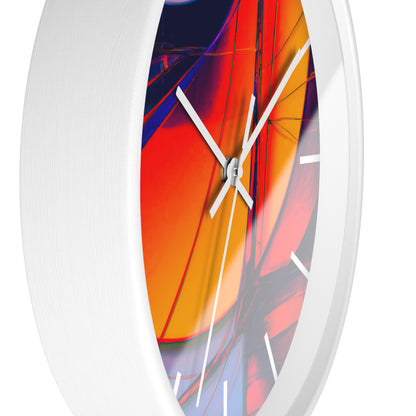 Claudia Henningsen - Air Resistance Force, Abstractly - Wall Clock