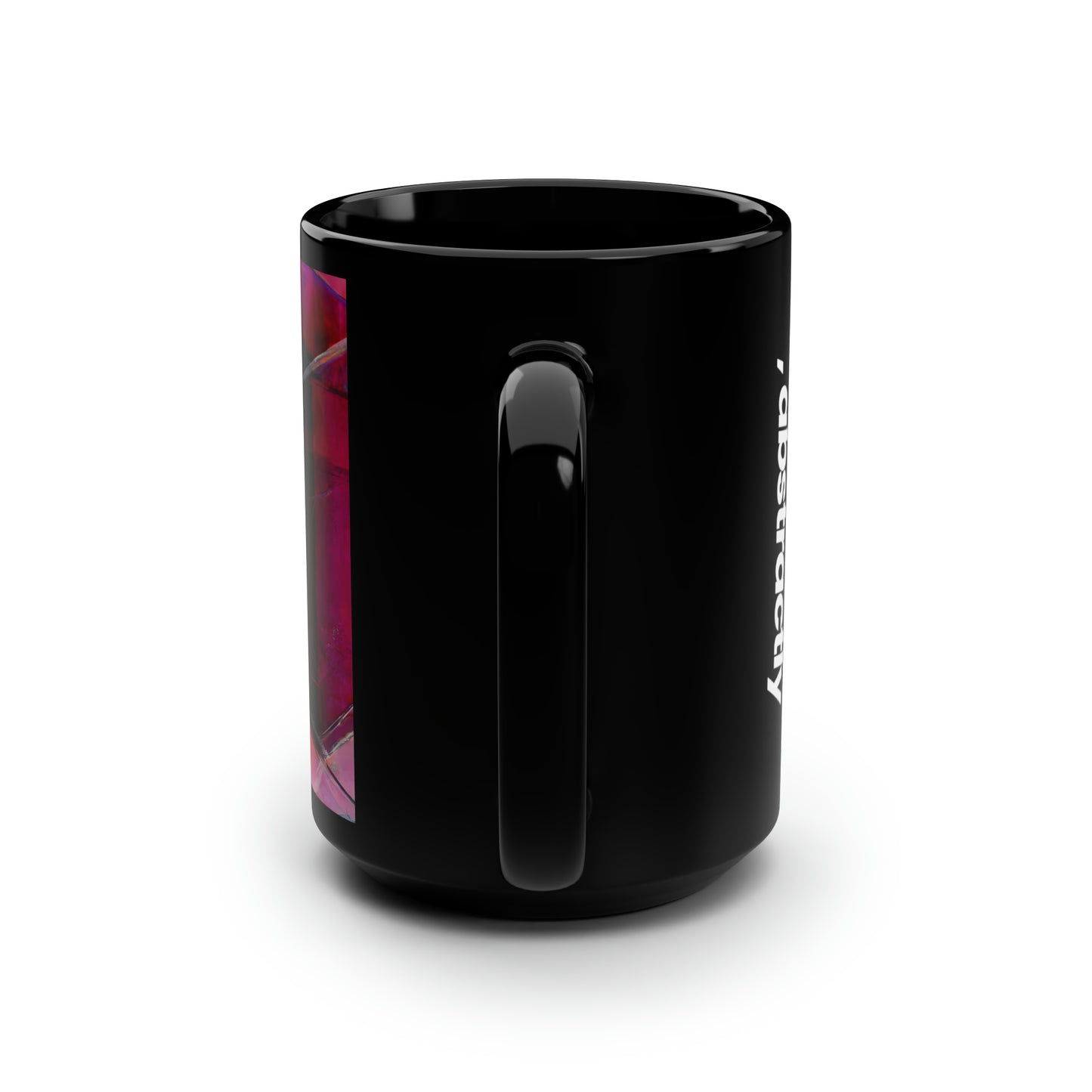 Margaret Hollis - Strong Force, Abstractly - Black Ceramic Mug 15oz