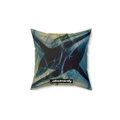 Helen Bertrand - Magnetic Force, Abstractly - Faux Suede Throw Pillow