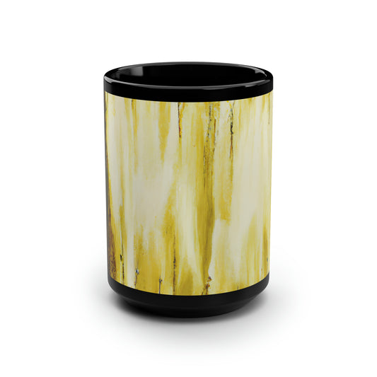 Quantum Celestial Isotope - Sodium, Abstractly - Black Ceramic Mug 15oz