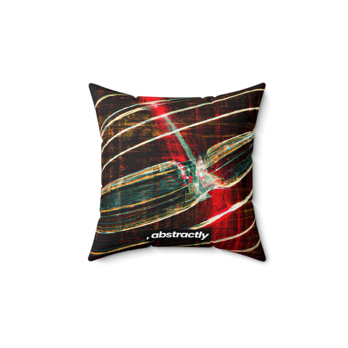 Joyce Lancaster - Electromagnetic Force, Abstractly - Faux Suede Throw Pillow