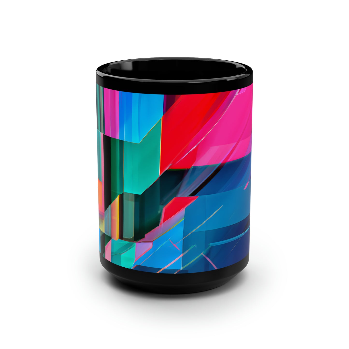 Helen Kaplan - Air Resistance Force, Abstractly - Black Ceramic Mug 15oz