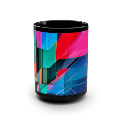 Helen Kaplan - Air Resistance Force, Abstractly - Black Ceramic Mug 15oz