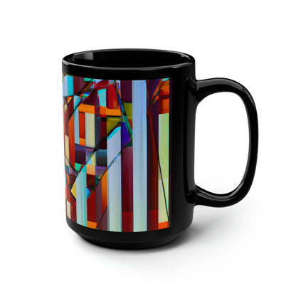 Edward Higgs - Electromagnetic Force, Abstractly - Black Ceramic Mug 15oz